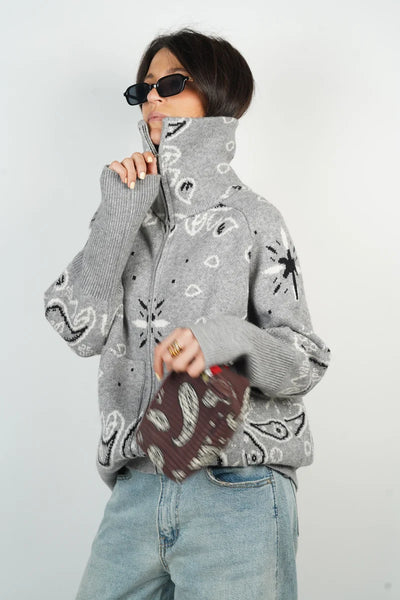Bandana Zip-Up Jacket