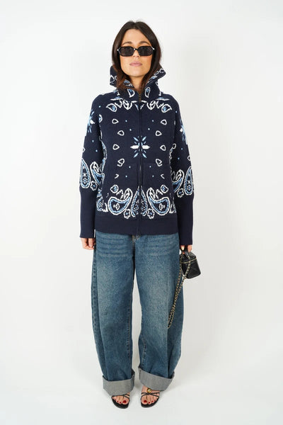 Bandana Zip-Up Jacket