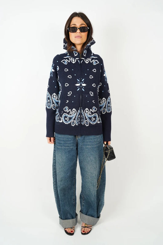 Bandana Zip-Up Jacket
