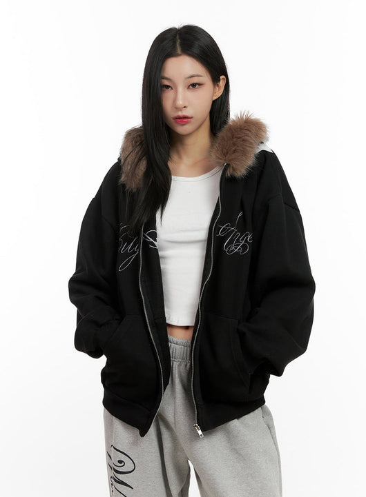 Y2K Fur Hoodie