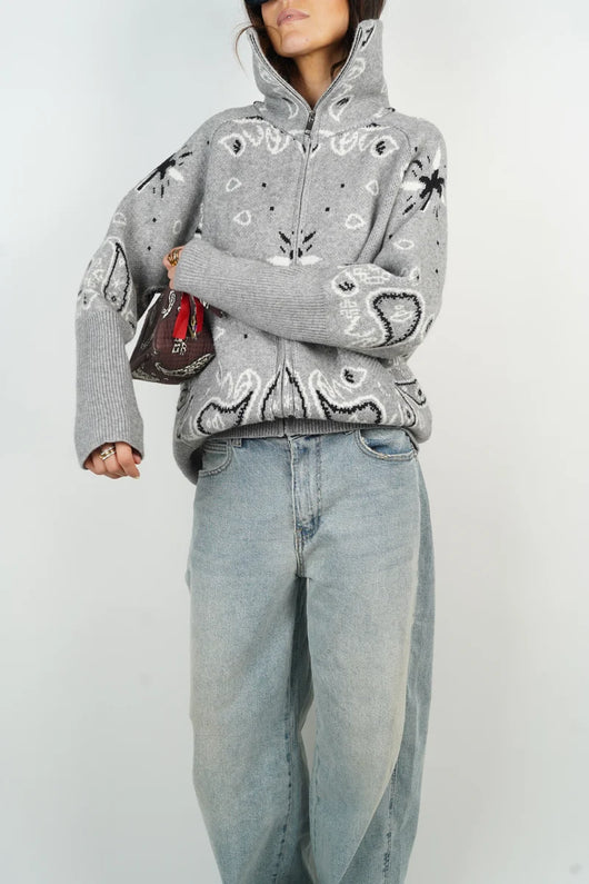 Bandana Zip-Up Jacket