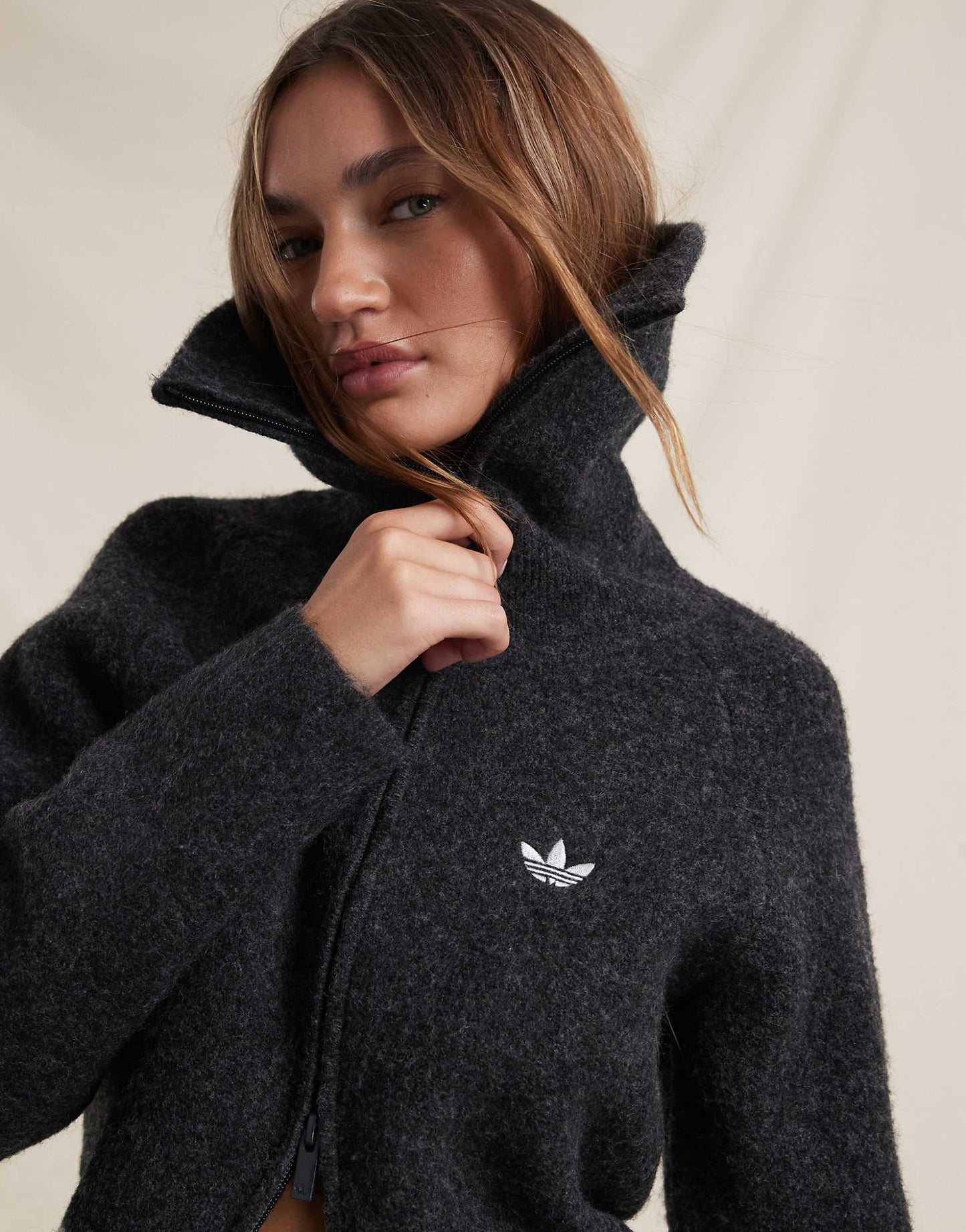 Zip Up Knitted Sweater