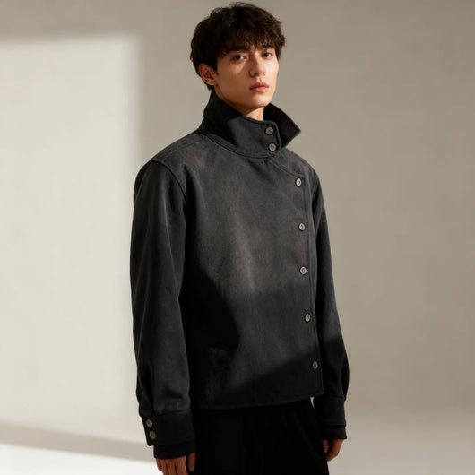 UNISEX VINTAGE FENCING DENIM JACKET